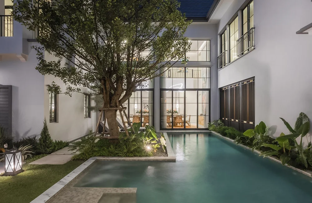 บ้าน NANTAWAN POOL VILLA พระราม 9 กรุงเทพกรีฑาตัดใหม่